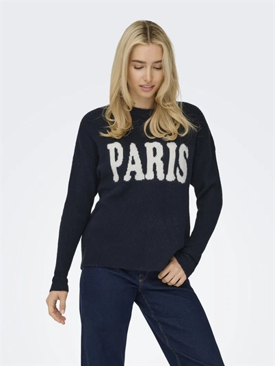  Only - ONLJerico L/S Pullover Strik - Dark Navy